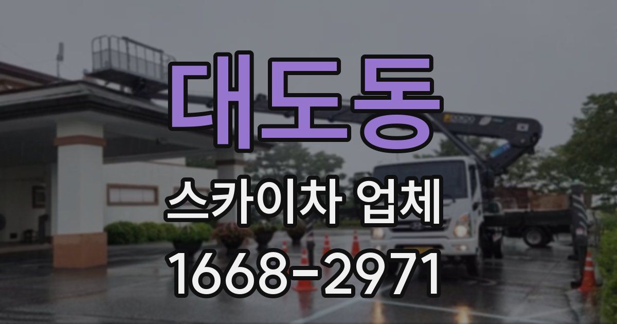 대도동 스카이차 업체