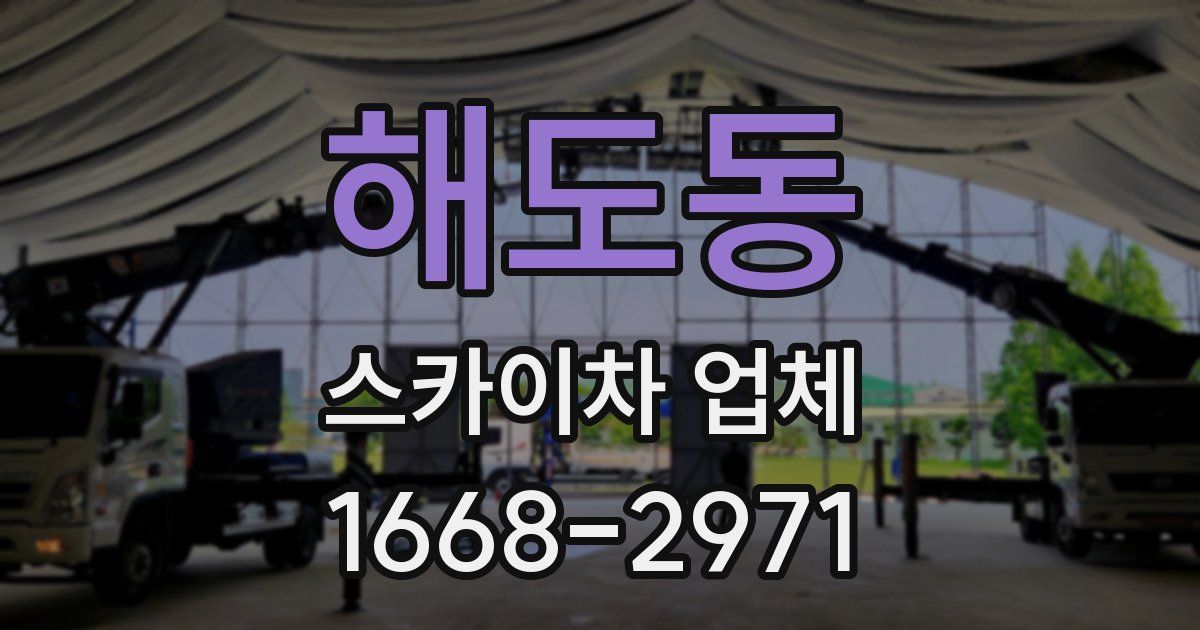 해도동 스카이차 업체