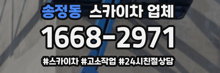 송정동 스카이차 업체