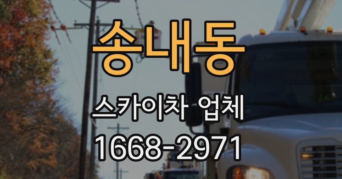 송내동 스카이차 업체