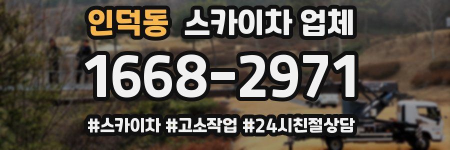 인덕동 스카이차 업체