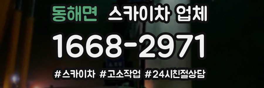 동해면 스카이차 업체