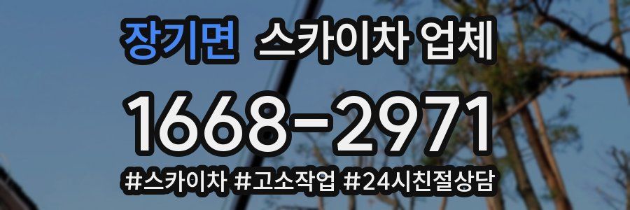 장기면 스카이차 업체