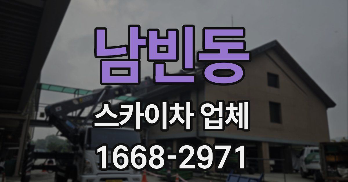 남빈동 스카이차 업체