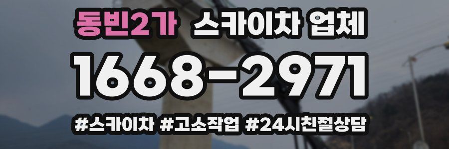 동빈2가 스카이차 업체