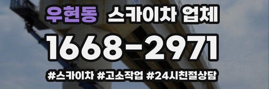 우현동 스카이차 업체