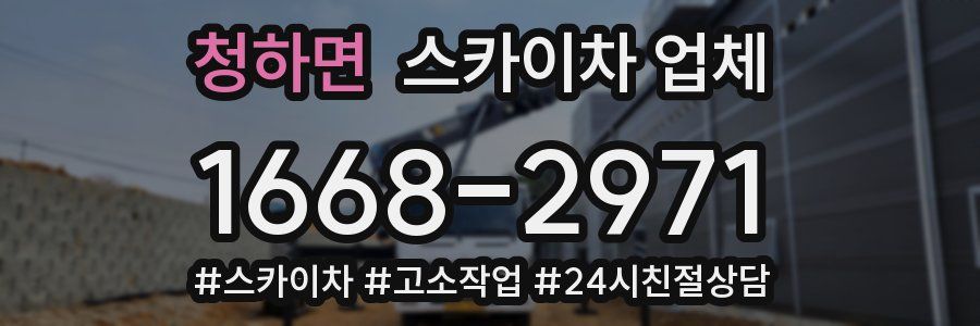 청하면 스카이차 업체