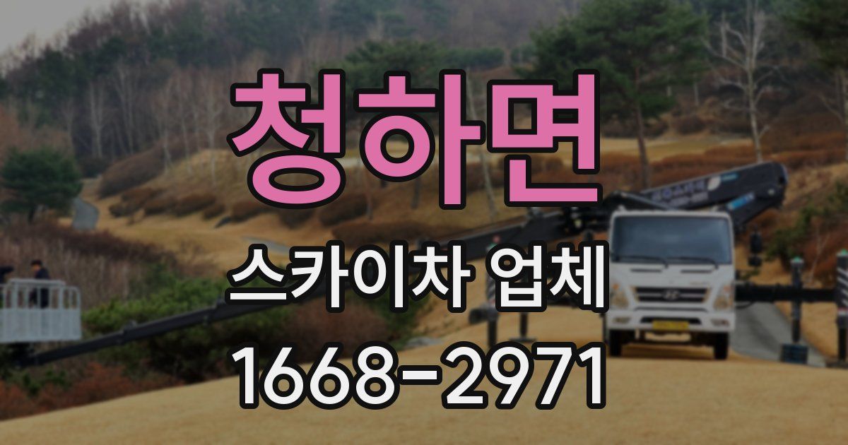 청하면 스카이차 업체