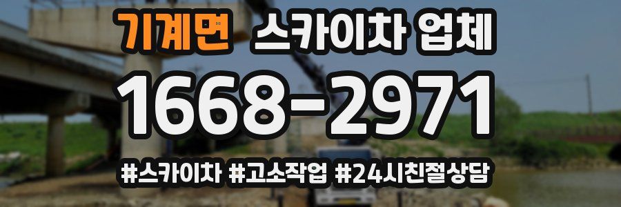 기계면 스카이차 업체