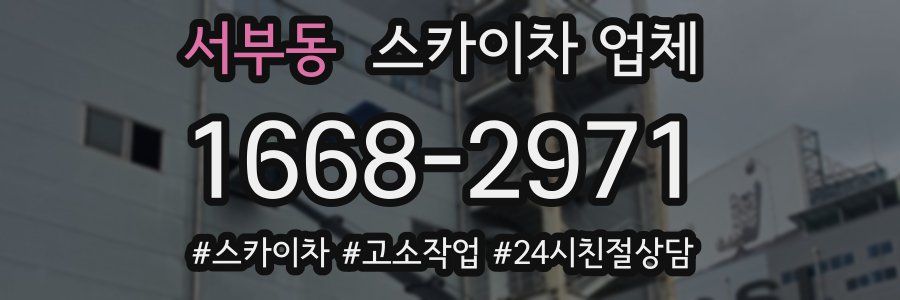 서부동 스카이차 업체