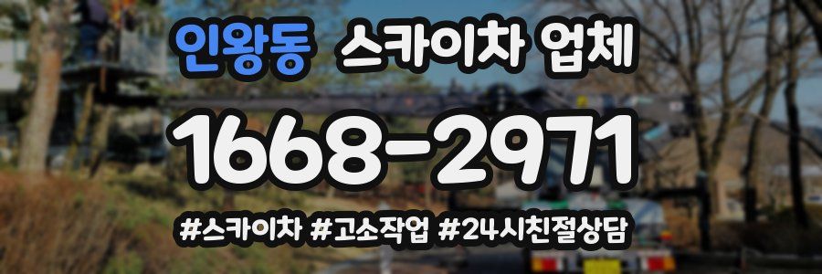 인왕동 스카이차 업체