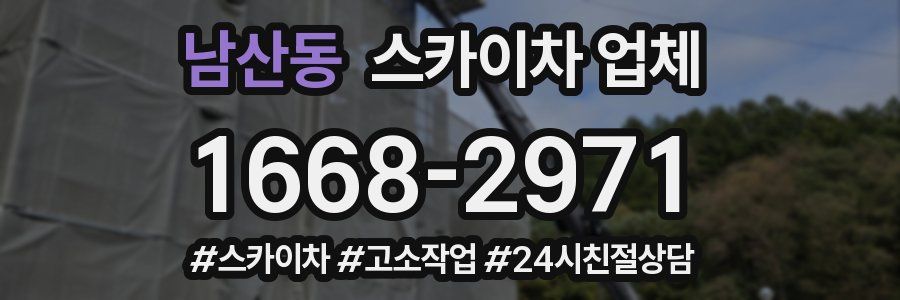 남산동 스카이차 업체