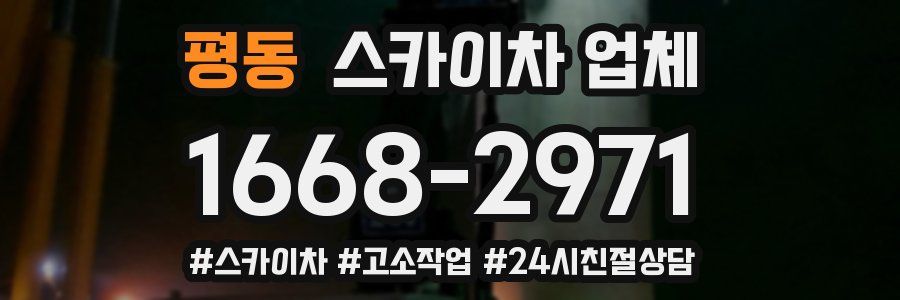 평동 스카이차 업체