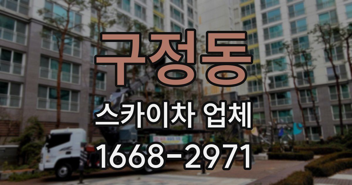 구정동 스카이차 업체