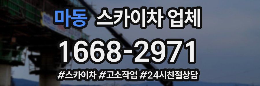 마동 스카이차 업체