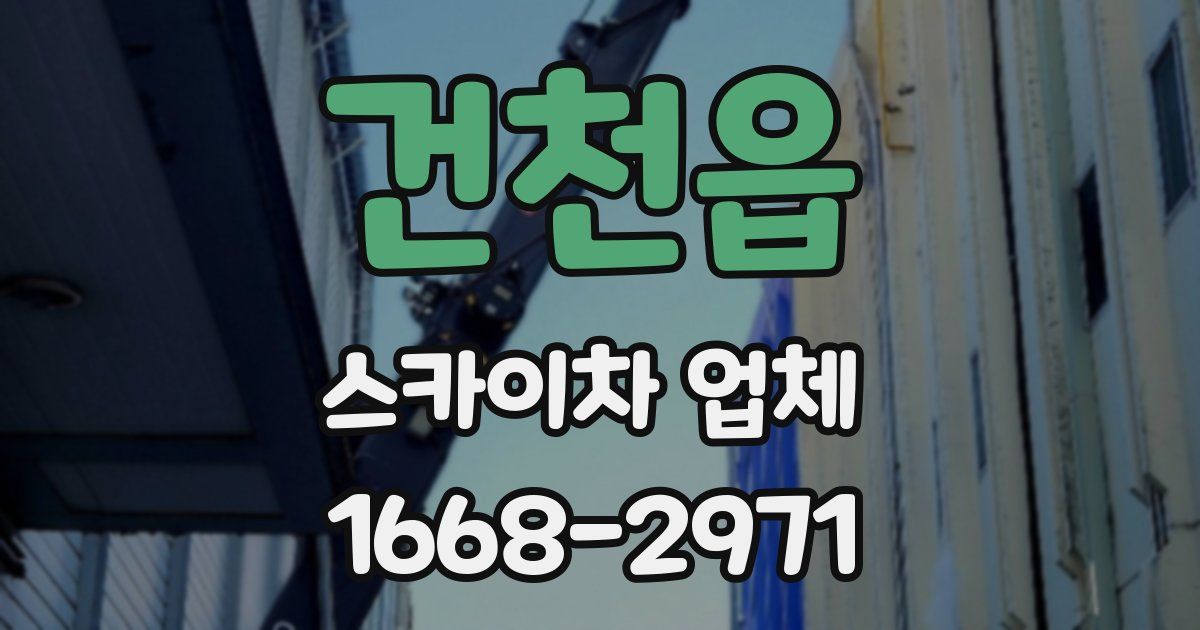 건천읍 스카이차 업체
