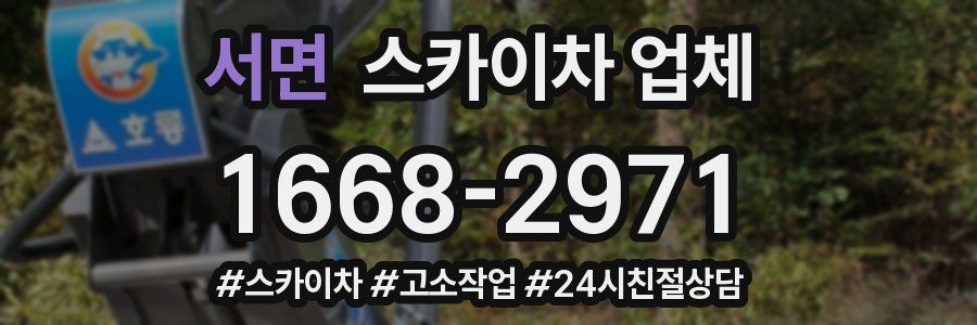 서면 스카이차 업체