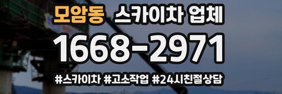 모암동 스카이차 업체