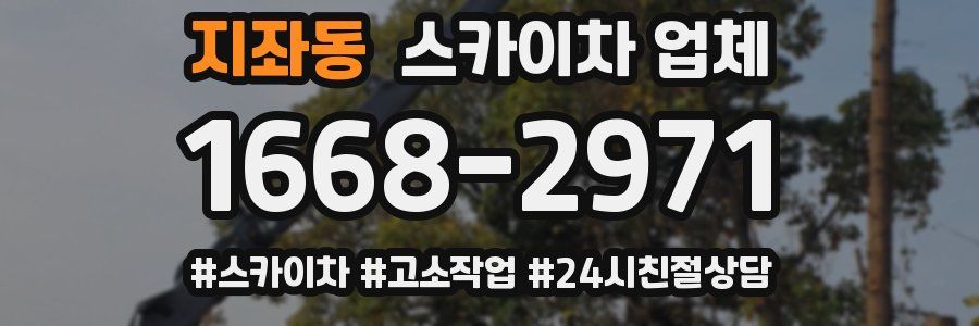 지좌동 스카이차 업체