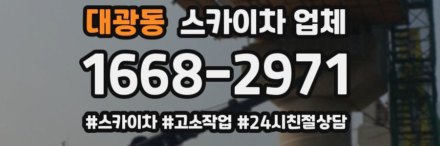 대광동 스카이차 업체