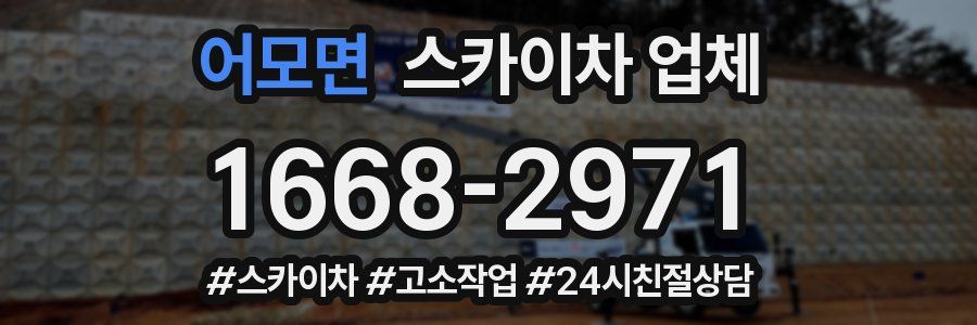 어모면 스카이차 업체