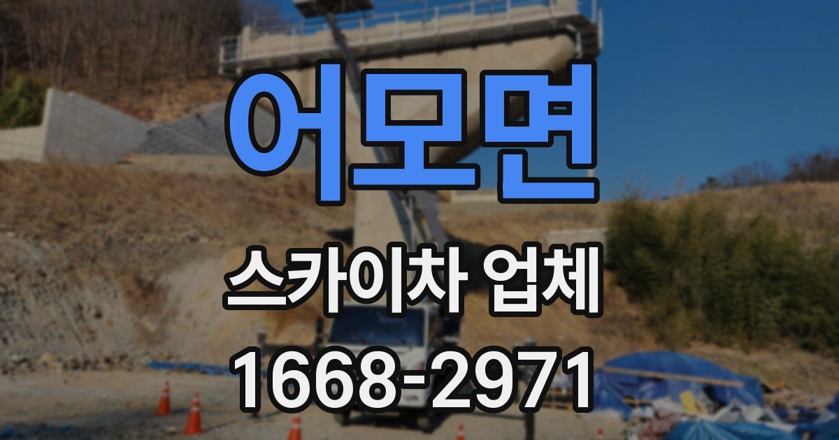 어모면 스카이차 업체