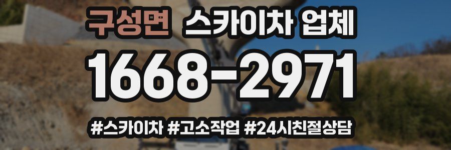 구성면 스카이차 업체