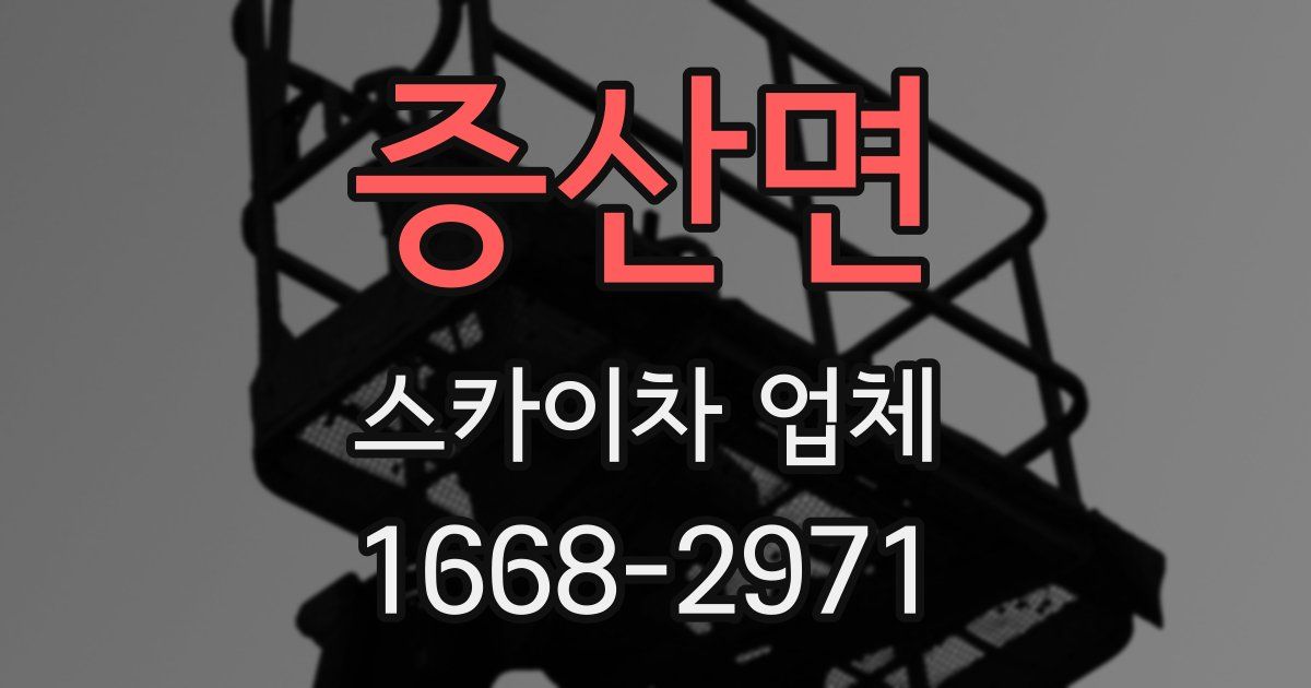 증산면 스카이차 업체