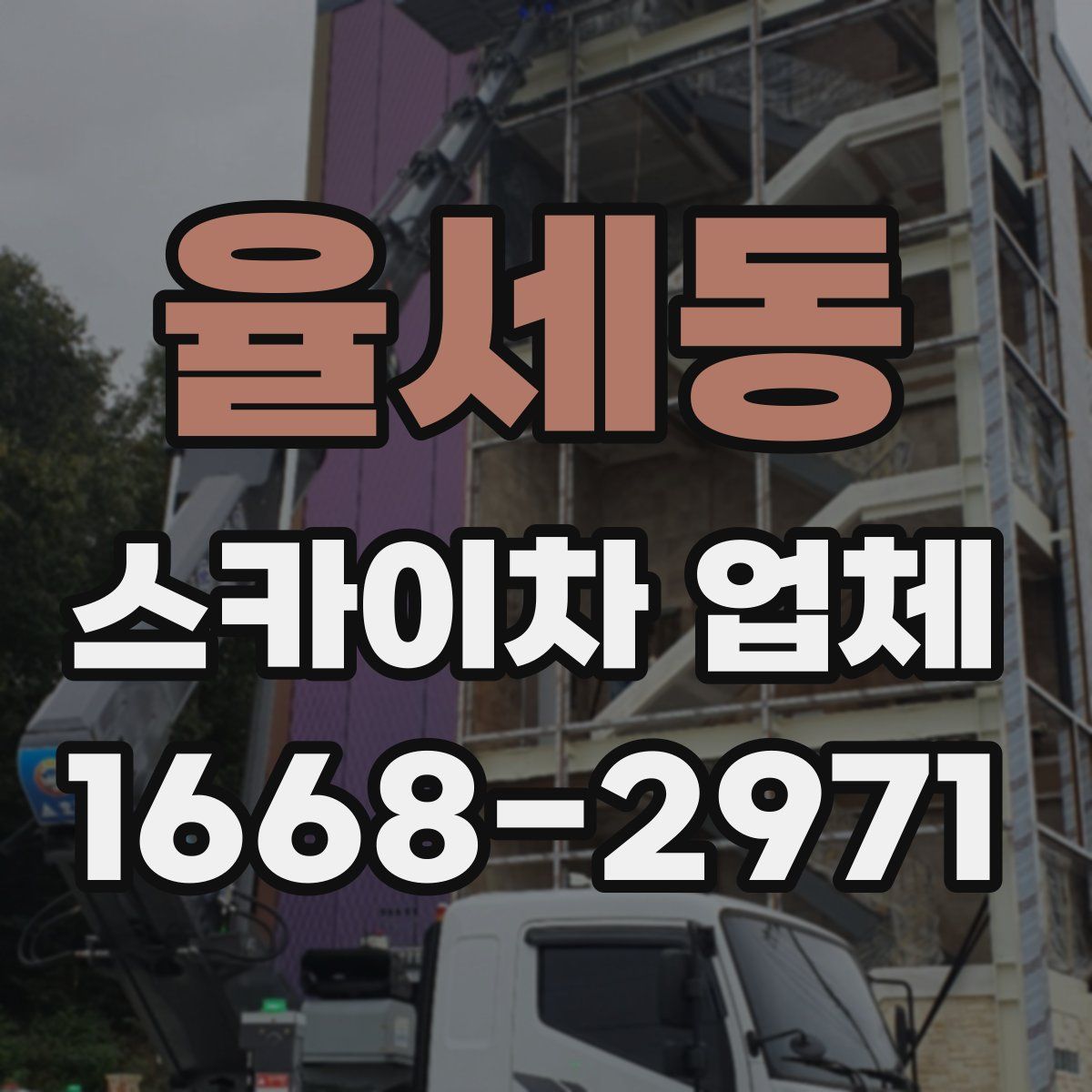 율세동 스카이차 업체