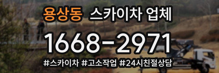 용상동 스카이차 업체
