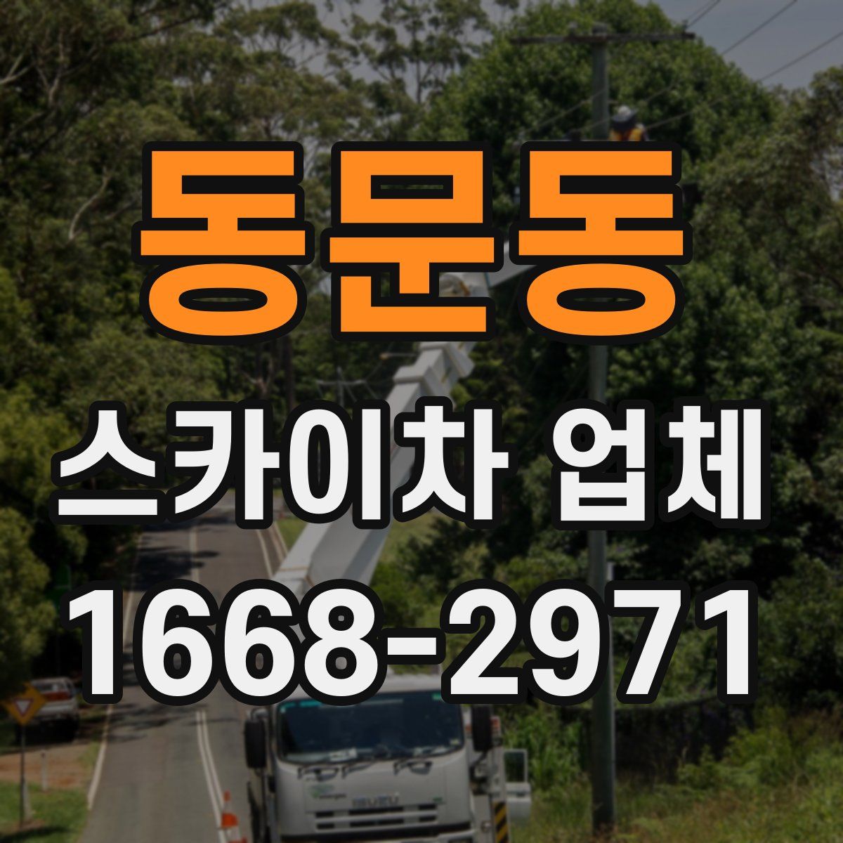 동문동 스카이차 업체