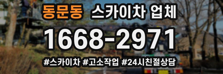 동문동 스카이차 업체