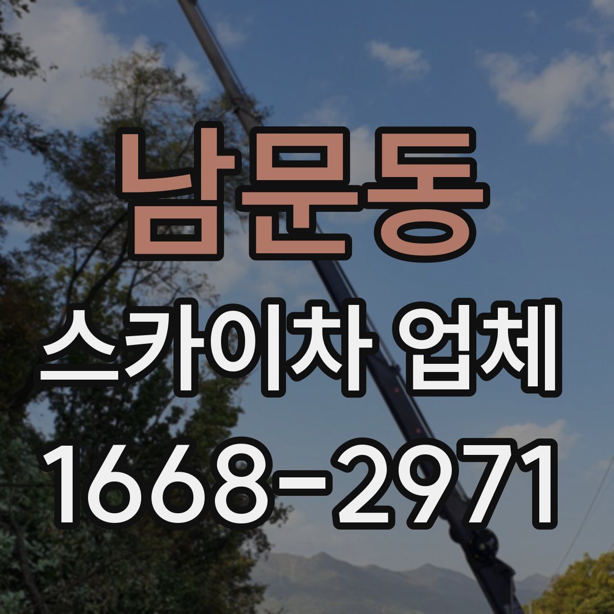 남문동 스카이차 업체