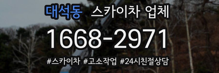 대석동 스카이차 업체