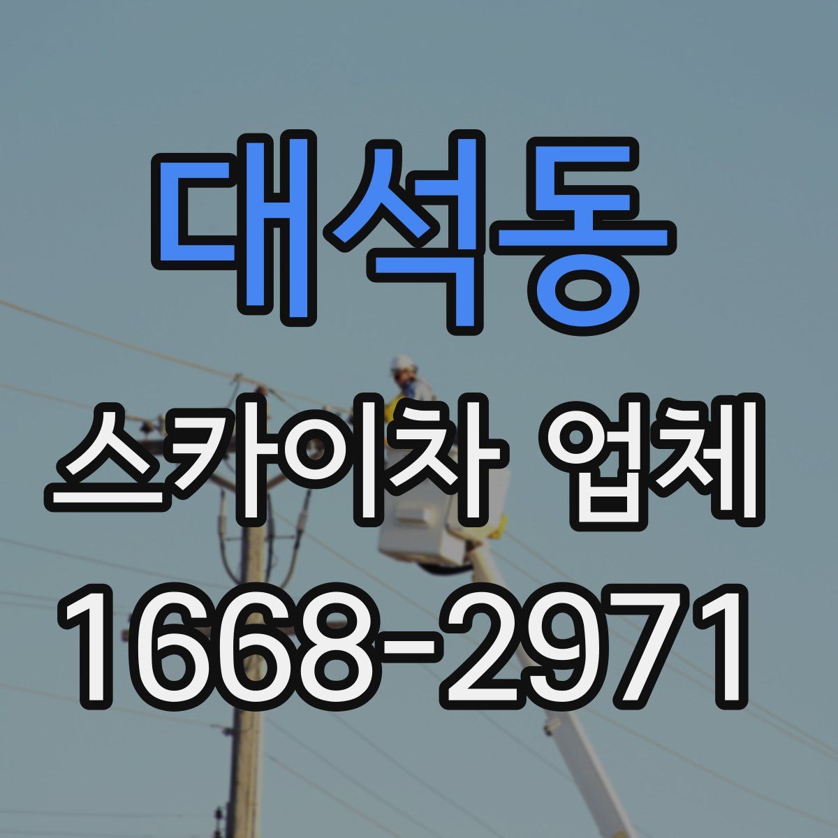 대석동 스카이차 업체