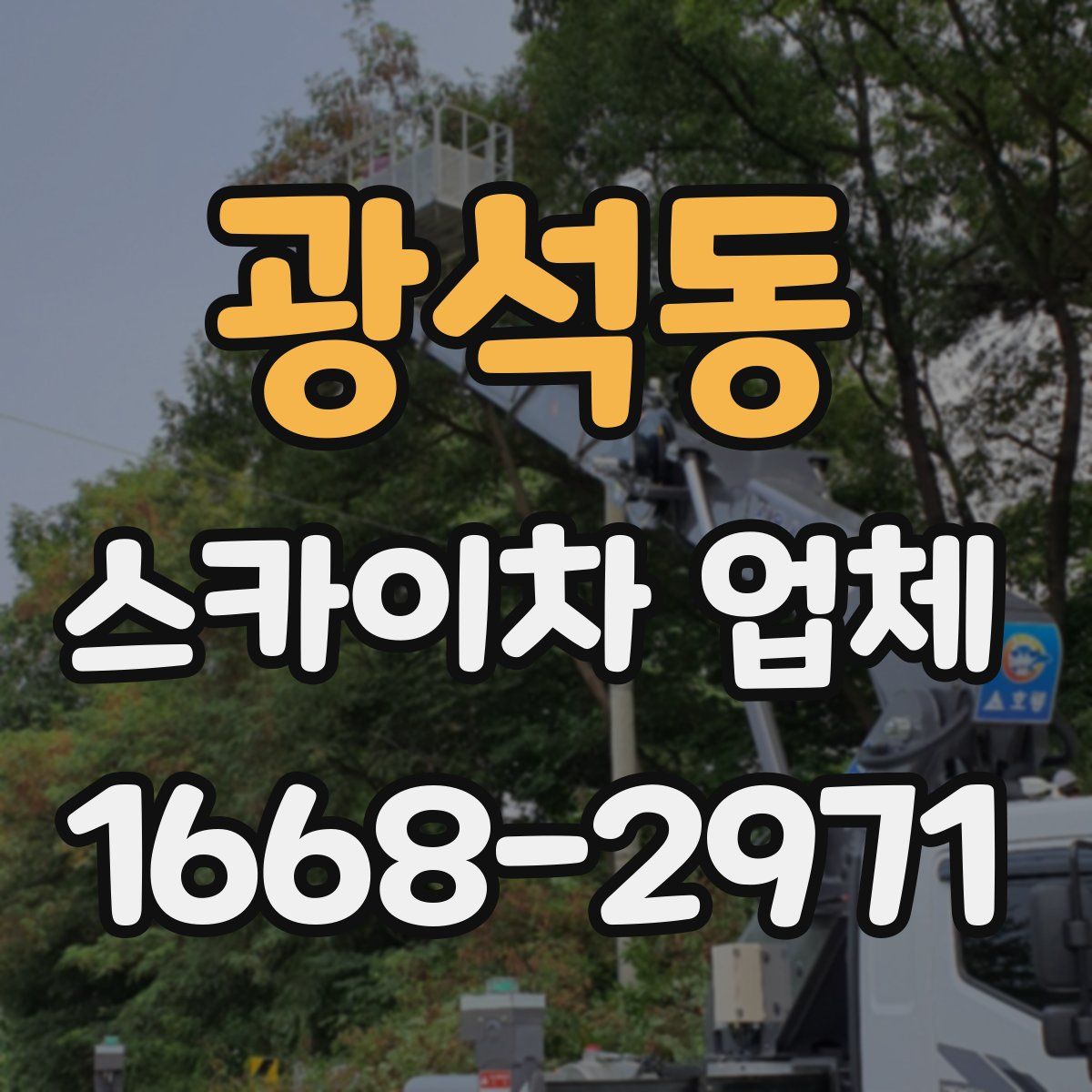 광석동 스카이차 업체