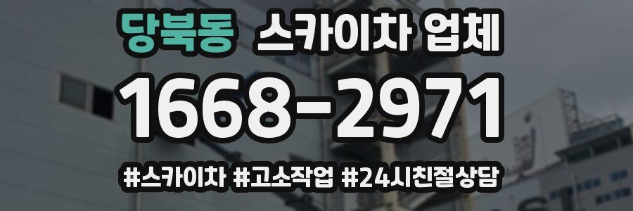 당북동 스카이차 업체