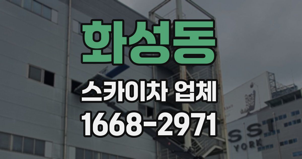화성동 스카이차 업체