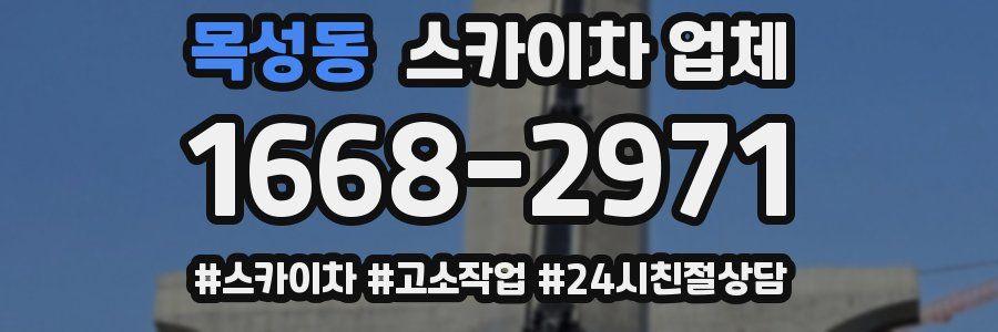 목성동 스카이차 업체