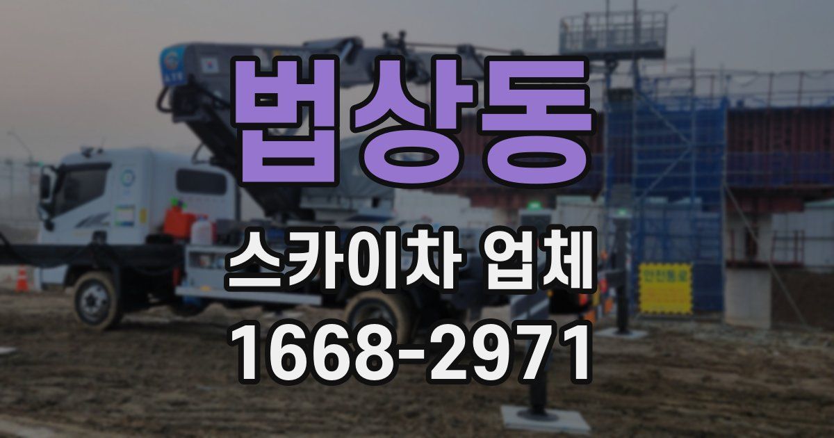 법상동 스카이차 업체