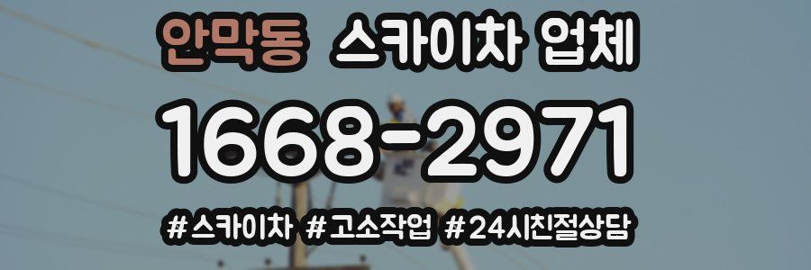 안막동 스카이차 업체