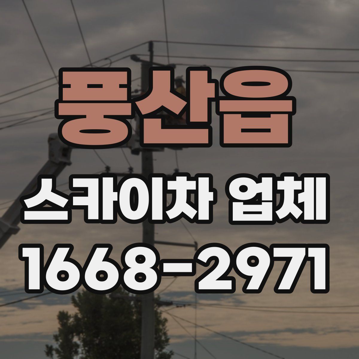 풍산읍 스카이차 업체