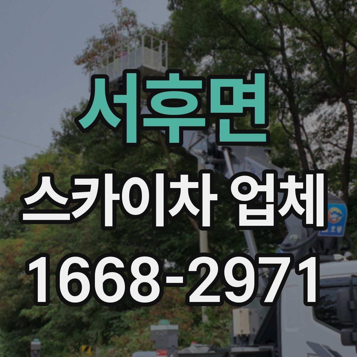 서후면 스카이차 업체