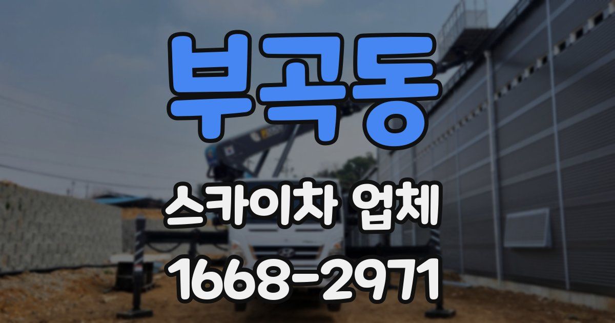 부곡동 스카이차 업체