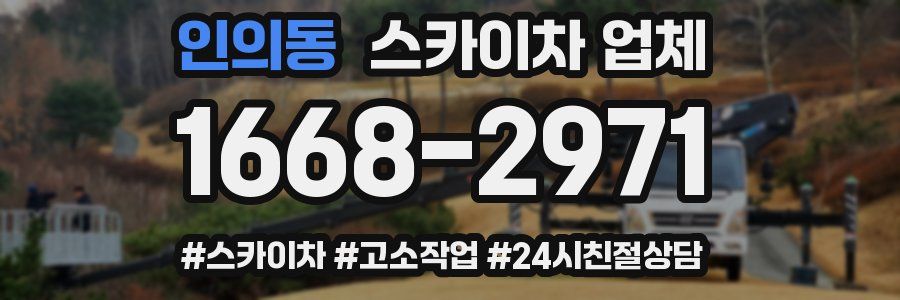 인의동 스카이차 업체