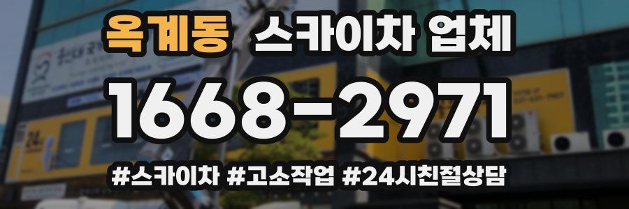 옥계동 스카이차 업체