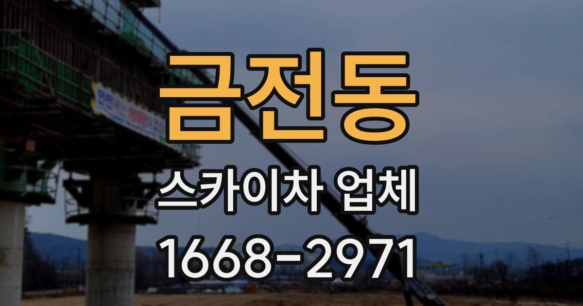 금전동 스카이차 업체