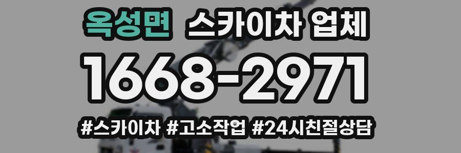 옥성면 스카이차 업체