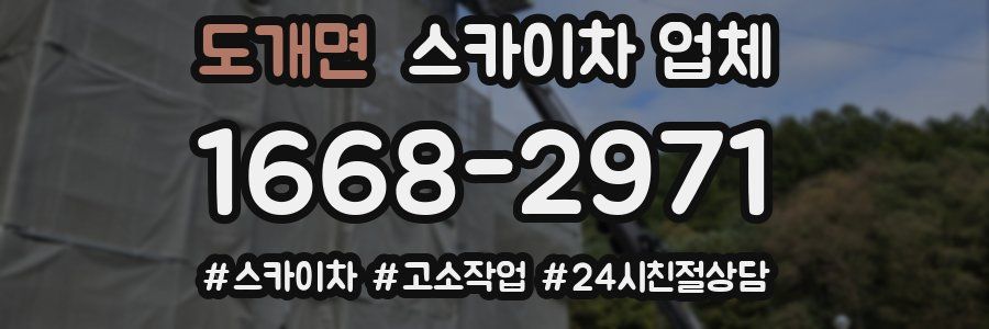 도개면 스카이차 업체