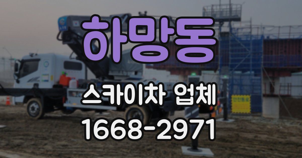 하망동 스카이차 업체